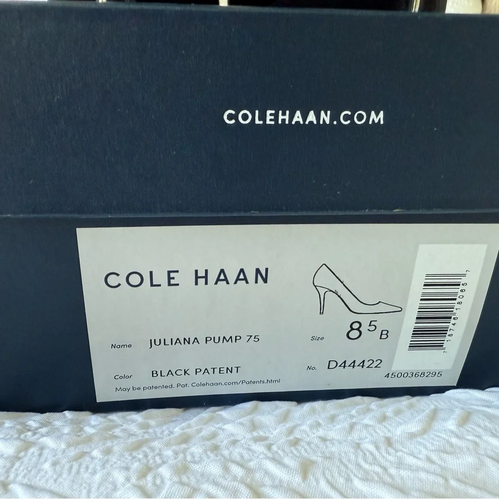 Cole Haan Juliana Pump 75 Black Patent - NWT - Picture 5 of 6